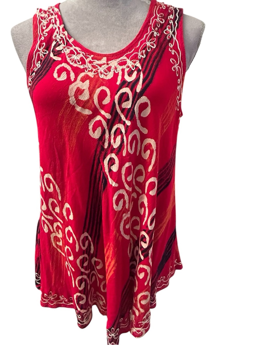 India Boutique Red Women's Blouse Top